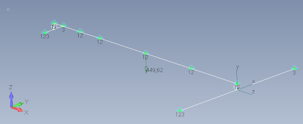 Model mixing BAR and BUSH elements (BUSH are oriented in local coordinate system CID3)